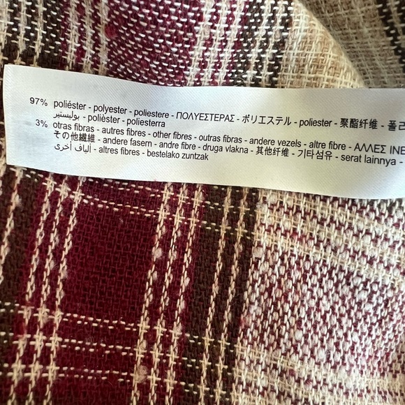 ZARA Plaid Overshirt Shacket Jacket Size L - Picture 14 of 16